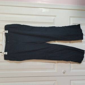 Gap straight leg trousers pants dark blue women's size 12 regular with pockets